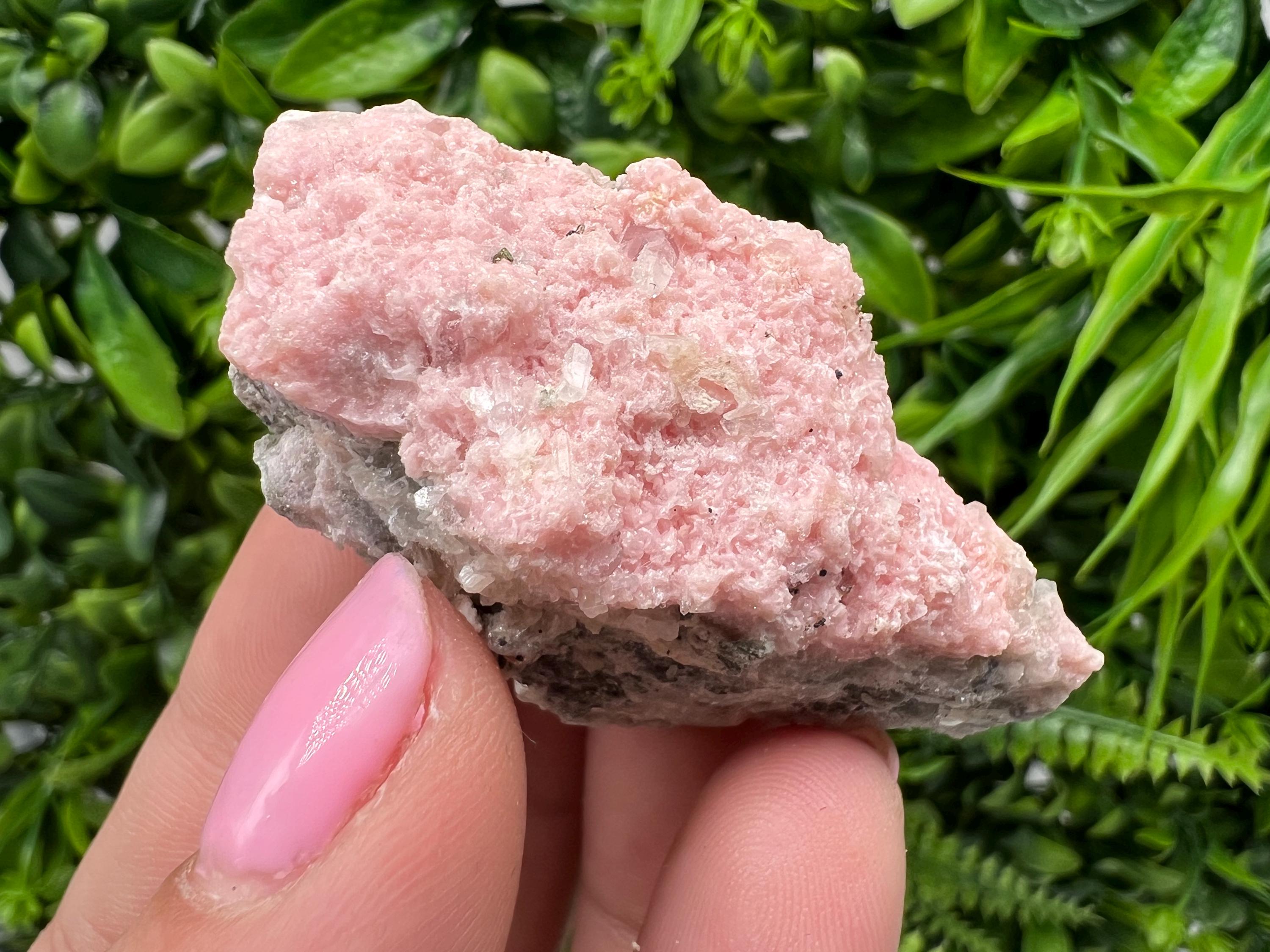 Pink Rhodochrosite Crystal: Starnica Mine, Bulgaria, Home Decor Stone