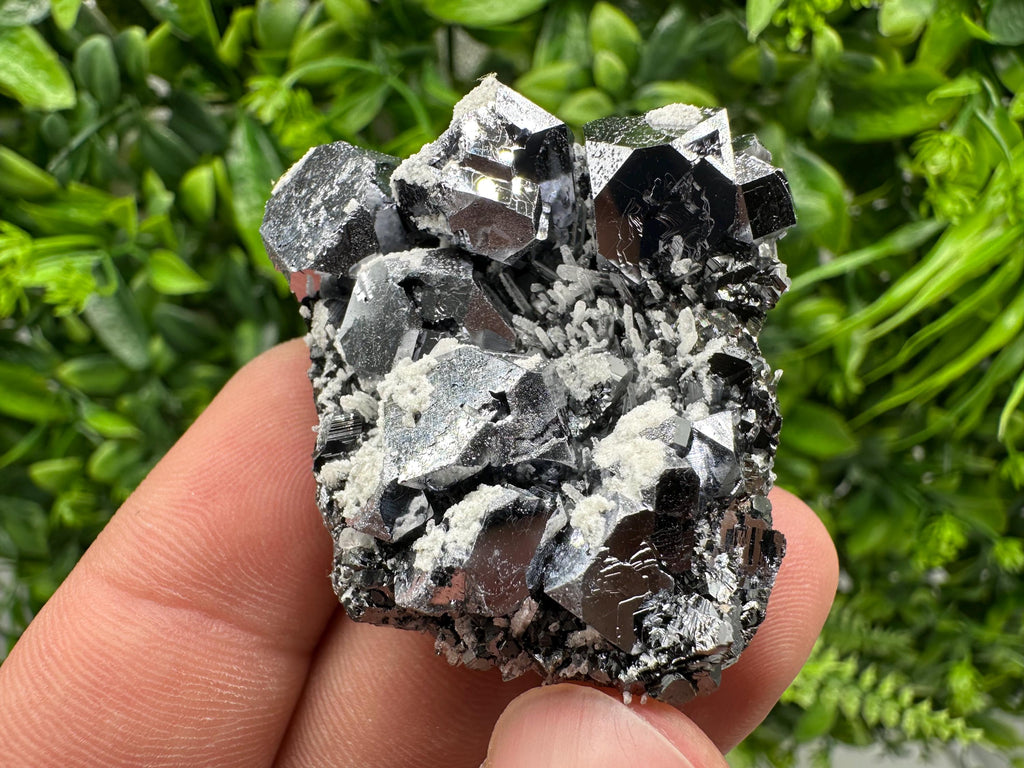 Galena Spinel with Quartz and Calcite, Borieva Mine Mineral Specimen