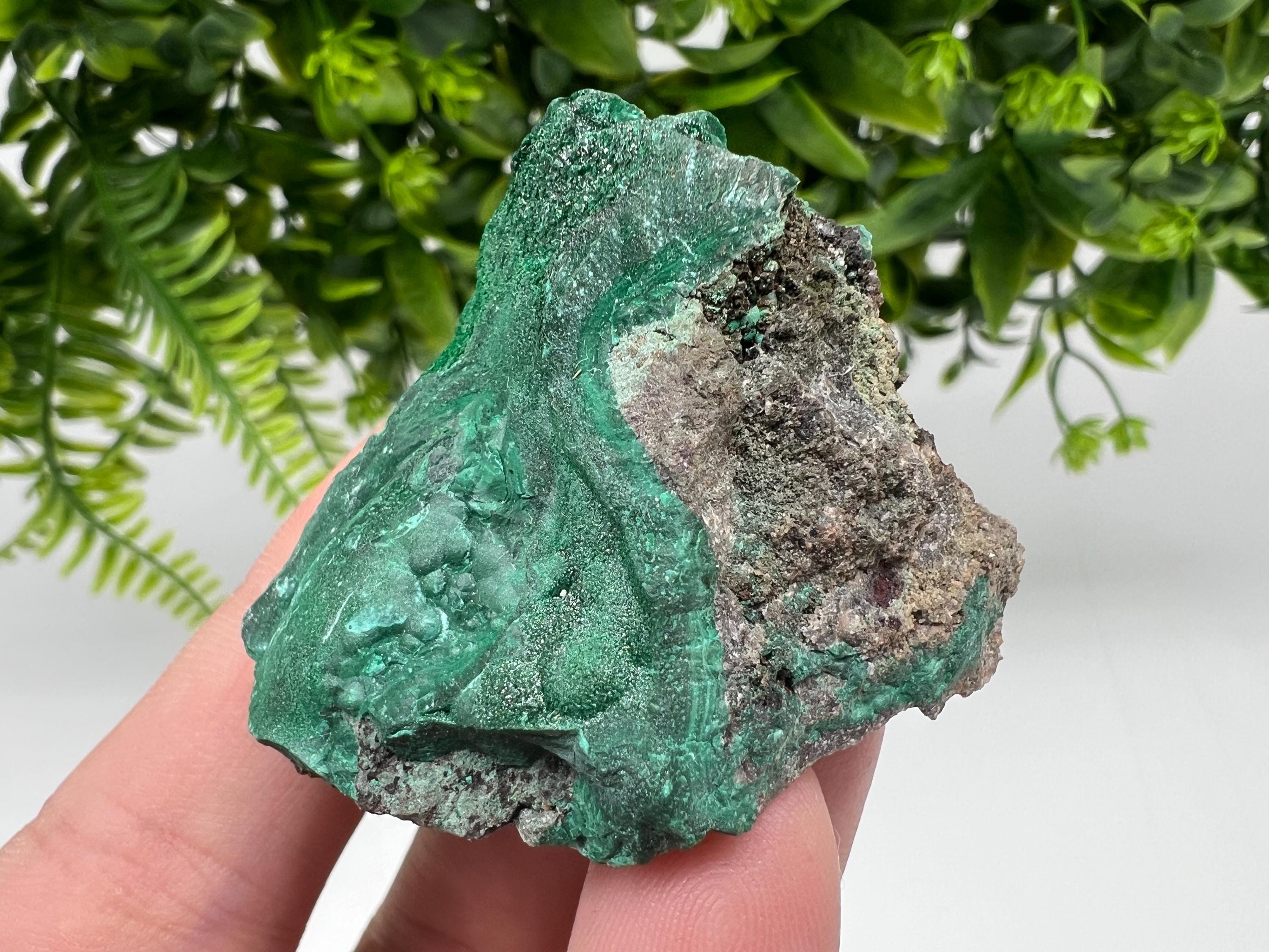 Green Polished Malachite Crystal, Congo Minerals, Chakra Stone