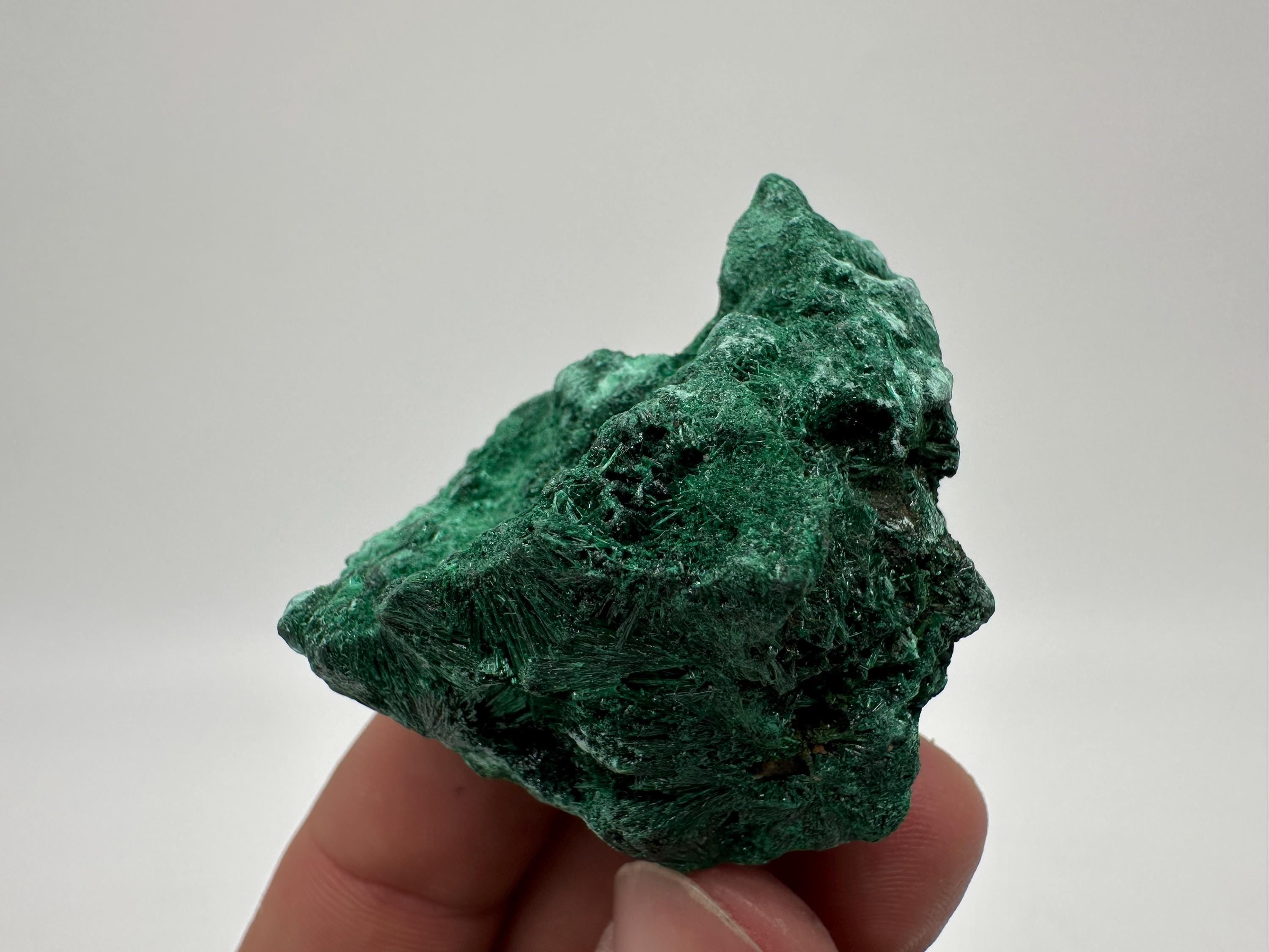 Polished Green Malachite Crystal, Congo Mineral Specimen