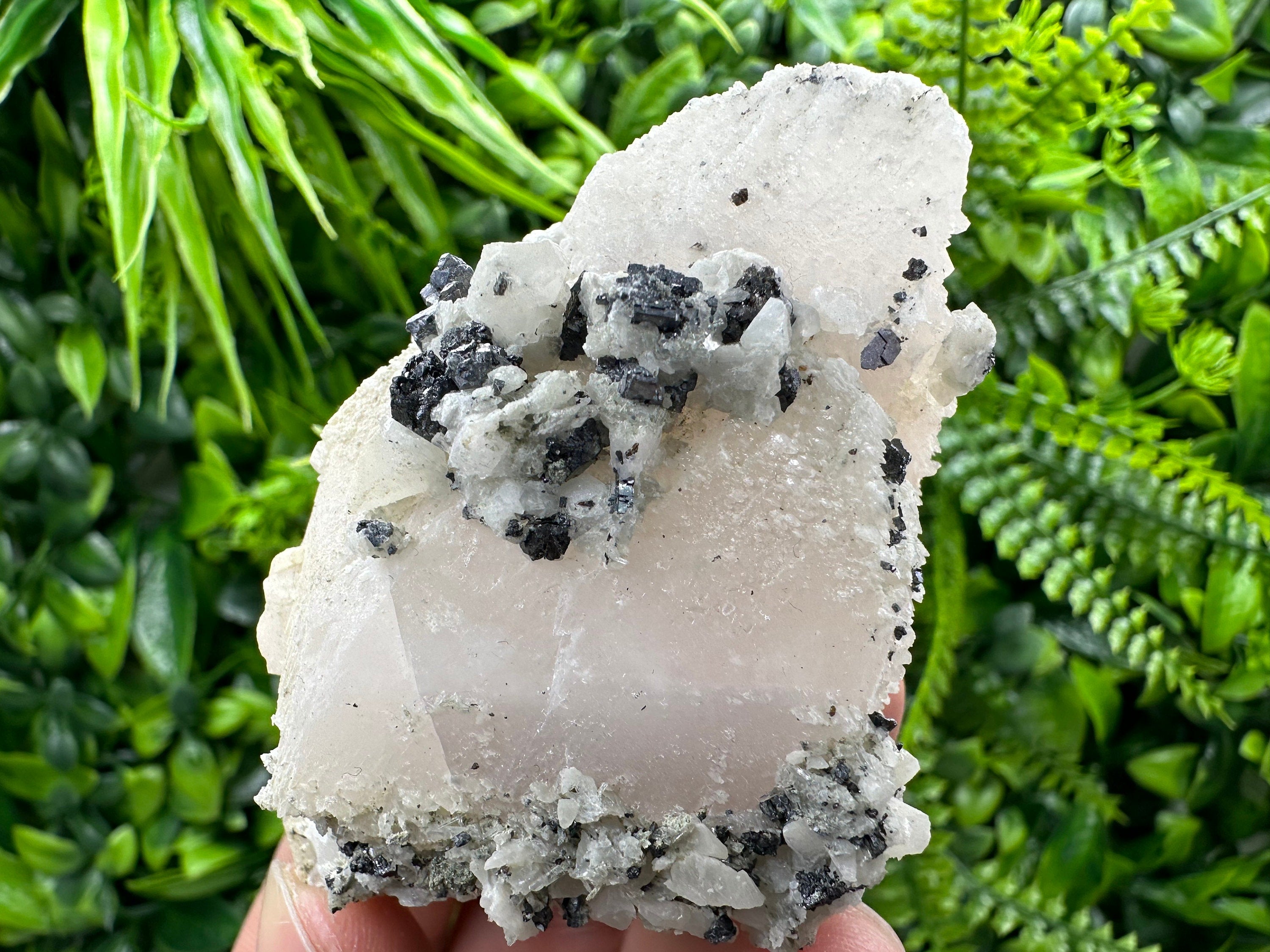 UV Fluorescent Calcite Cluster, Natural Minerals from Borieva Bulgaria