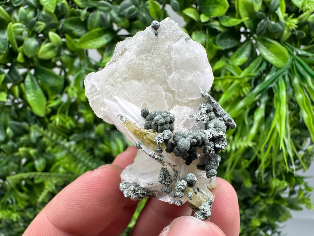 UV Reactive Mangano Calcite Cluster, Bulgaria Crystal Decor