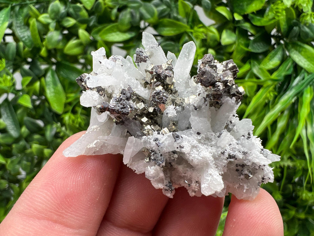 Stunning Pyrite on Quartz,Calcite from Borieva mine,Madan,Bulgaria,natural,collectible mineral specimen,home decor stone,collection crystal