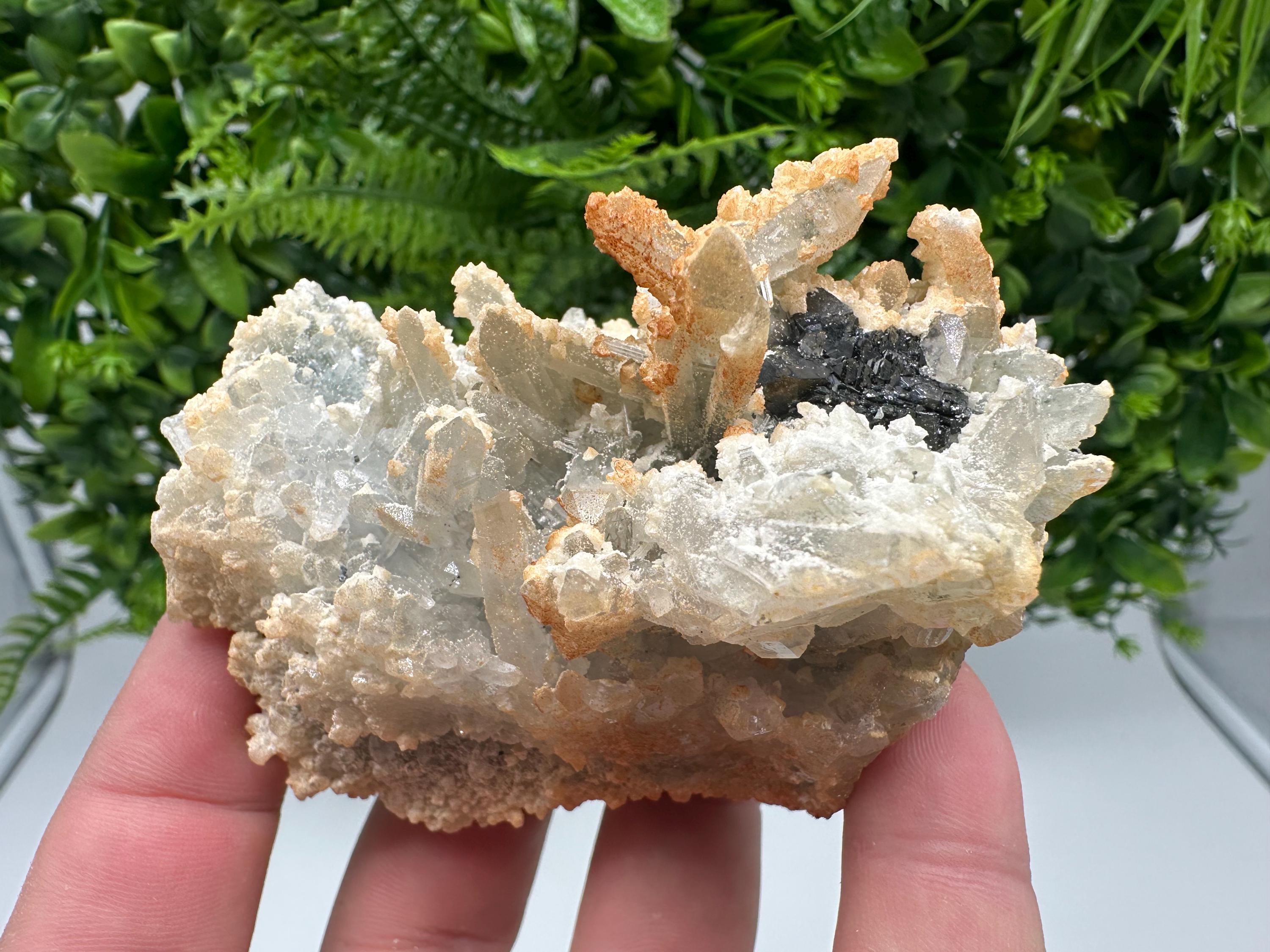 Quartz Calcite Sphalerite Mineral Specimen: Madan Bulgaria Home Decor Stone