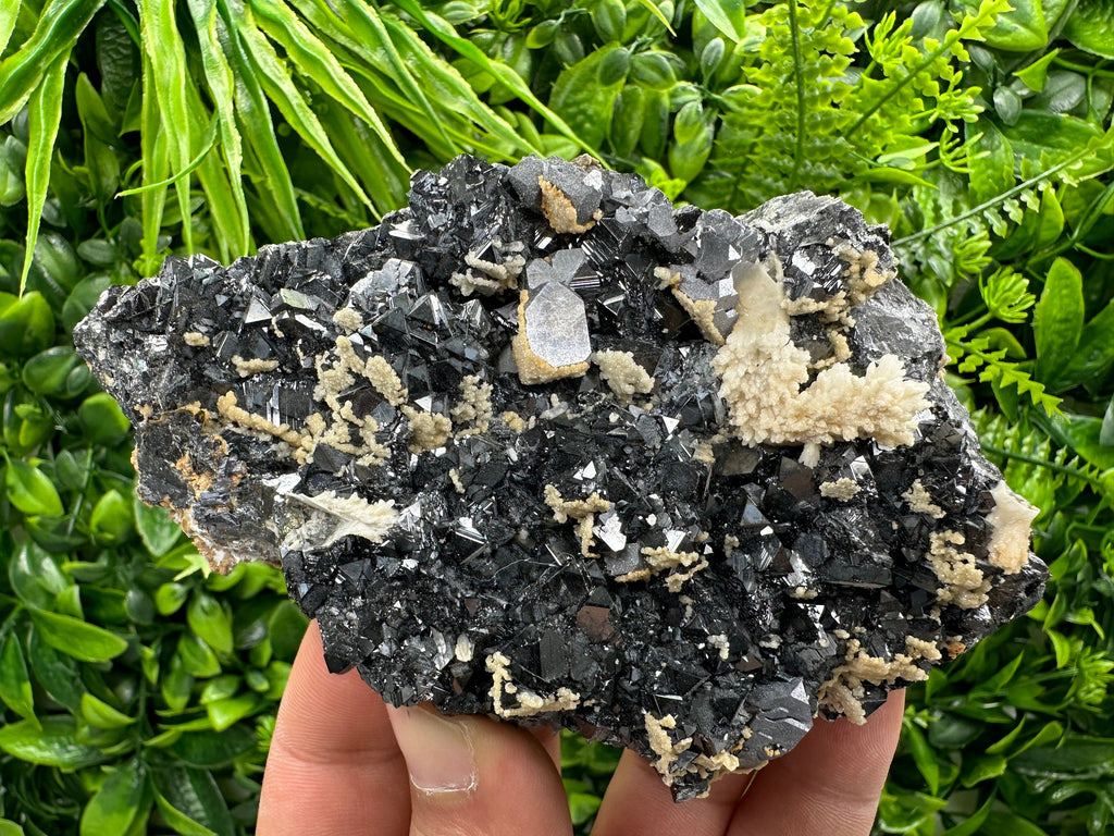 Galena, Calcite, and Sphalerite Mineral Specimen: Borieva Mine, Bulgaria