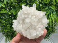 Calcite on Green Quartz: Djurcovo Mine, Bulgaria Healing Crystal