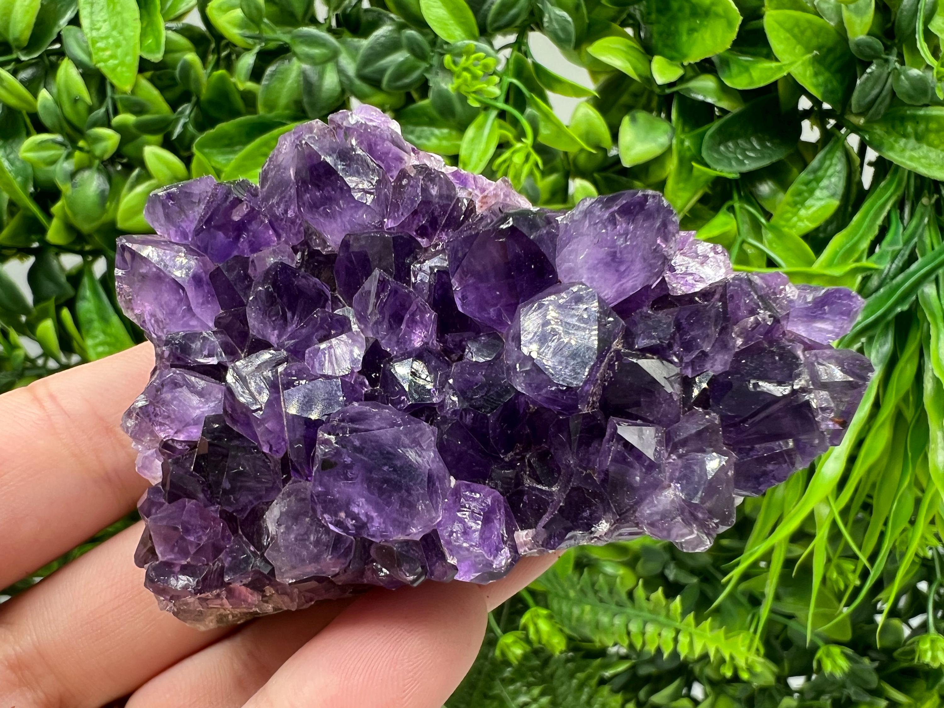 Uruguay Amethyst Crystal: Purple Quartz Home Decor, Energy Stone
