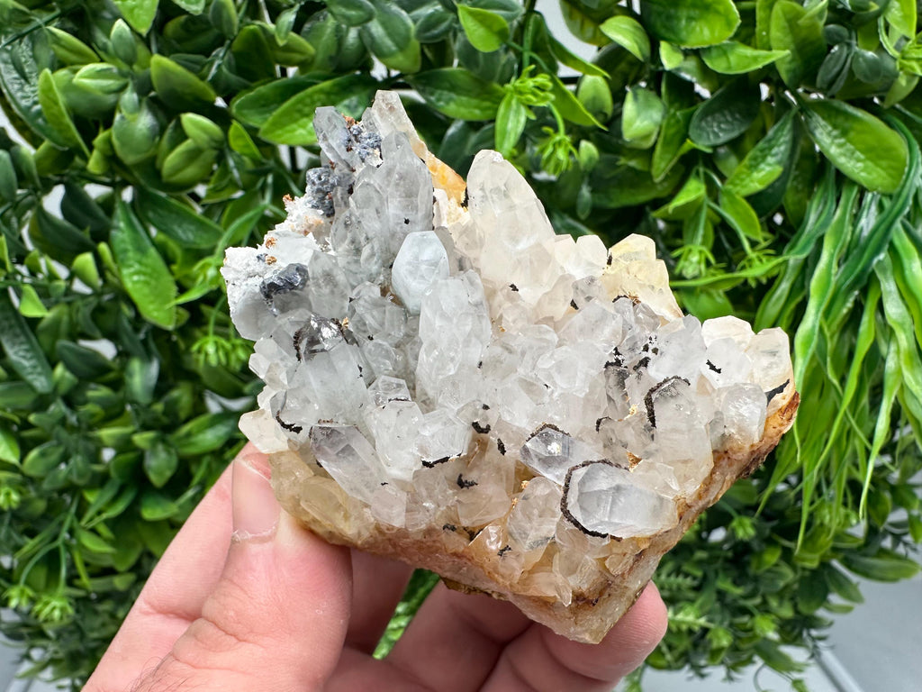 Transparent Quartz whit Siderite 9th September mine Bulgaria natural minerals souvenir crystal stone gift minerals collection rock