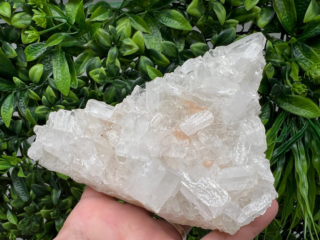 EXSTA Large Apophyllite,Stilbite on Chalcedony,natural,collection mineral specimen,India Mineral,Crystal,Stone Mineral Specimen IndiaCrystal