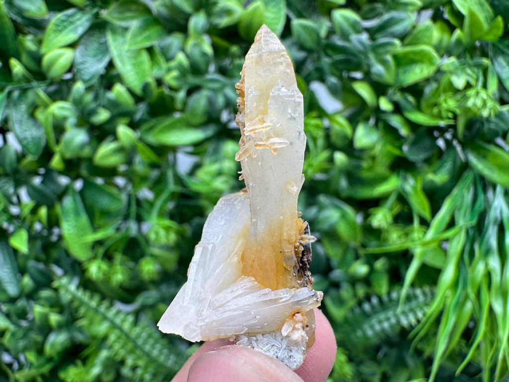 Quartz with Limonite, Iron Oxide Mineral Specimen