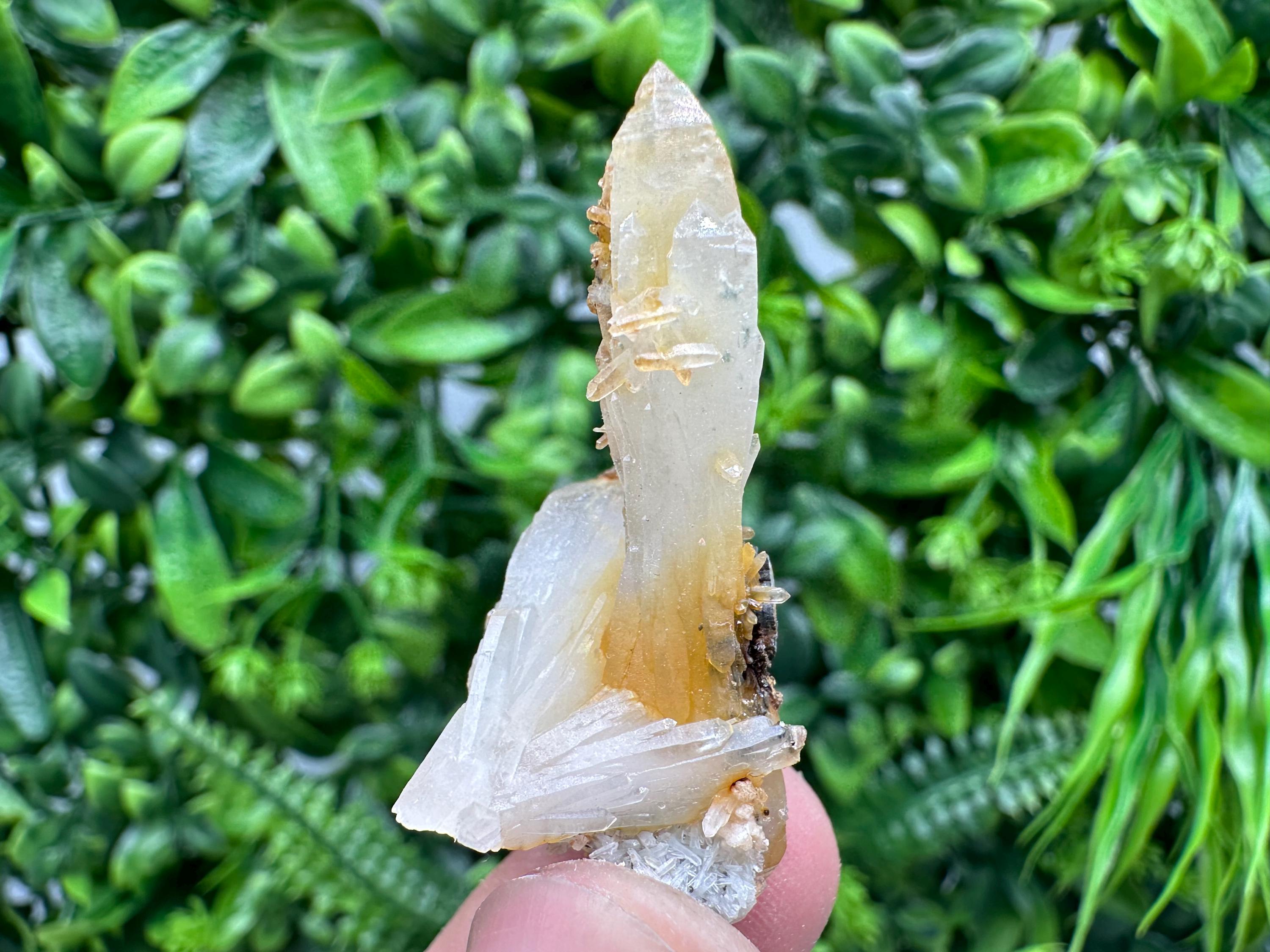 Quartz with Limonite, Iron Oxide Mineral Specimen