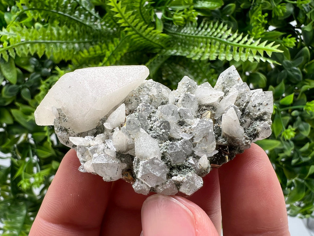 Quartz Calcite Rhodochrosite Cluster, Djurcovo Mine, Bulgaria