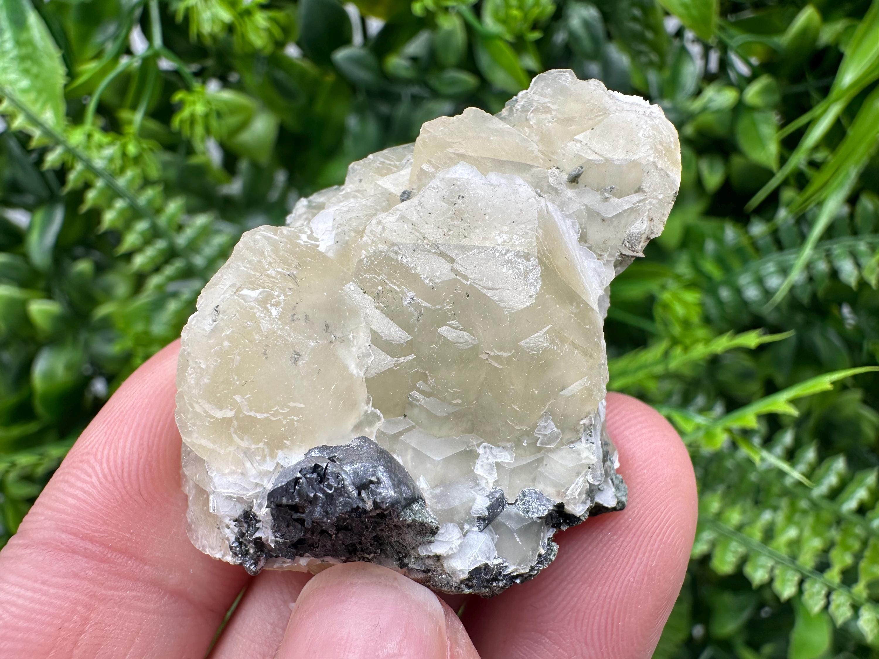 Natural Calcite Cluster: Bulgarian Mineral Specimen, Home Decor Stone