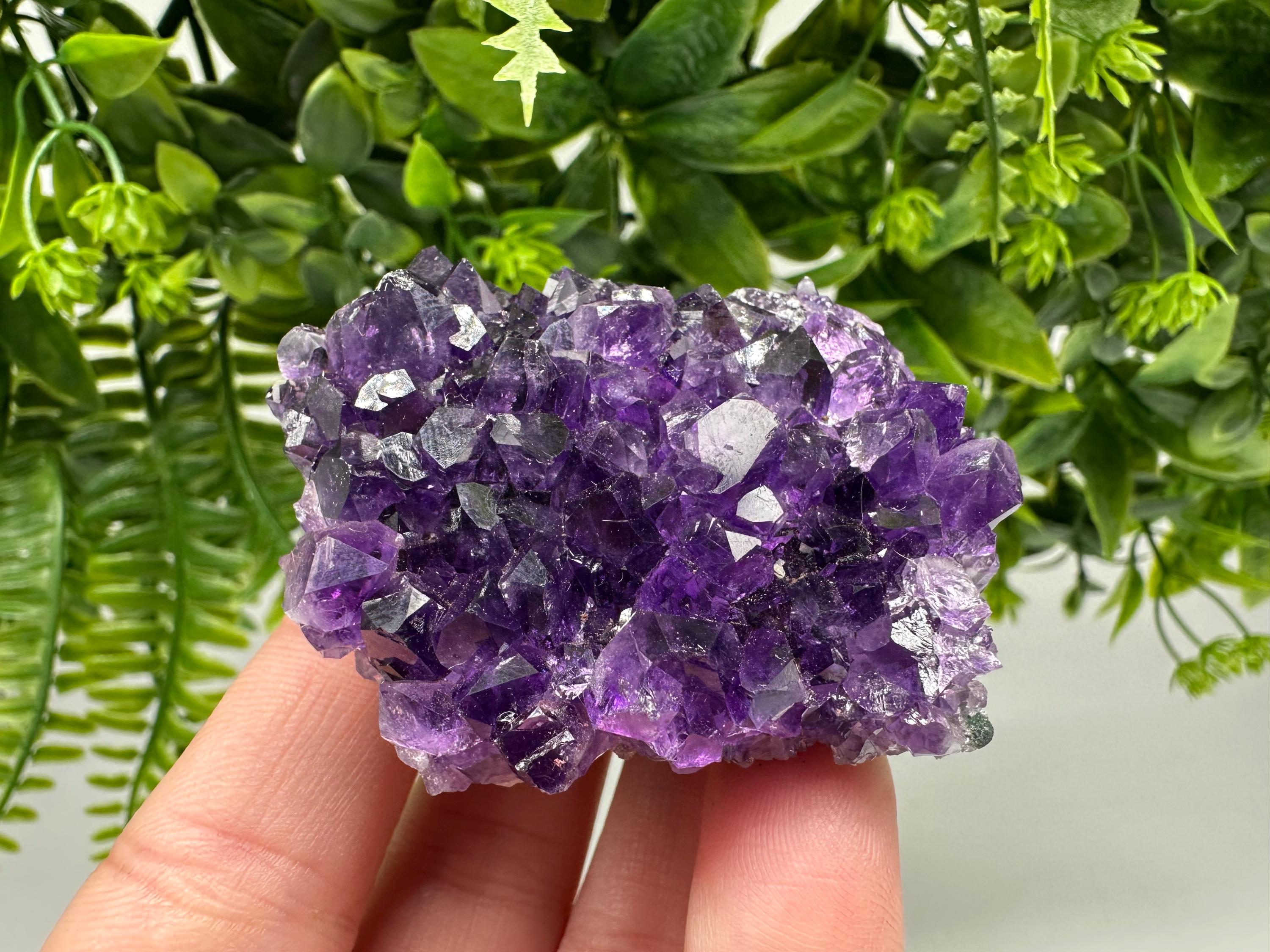 Uruguay Amethyst Crystal: Purple Quartz Home Decor, Energy Stone