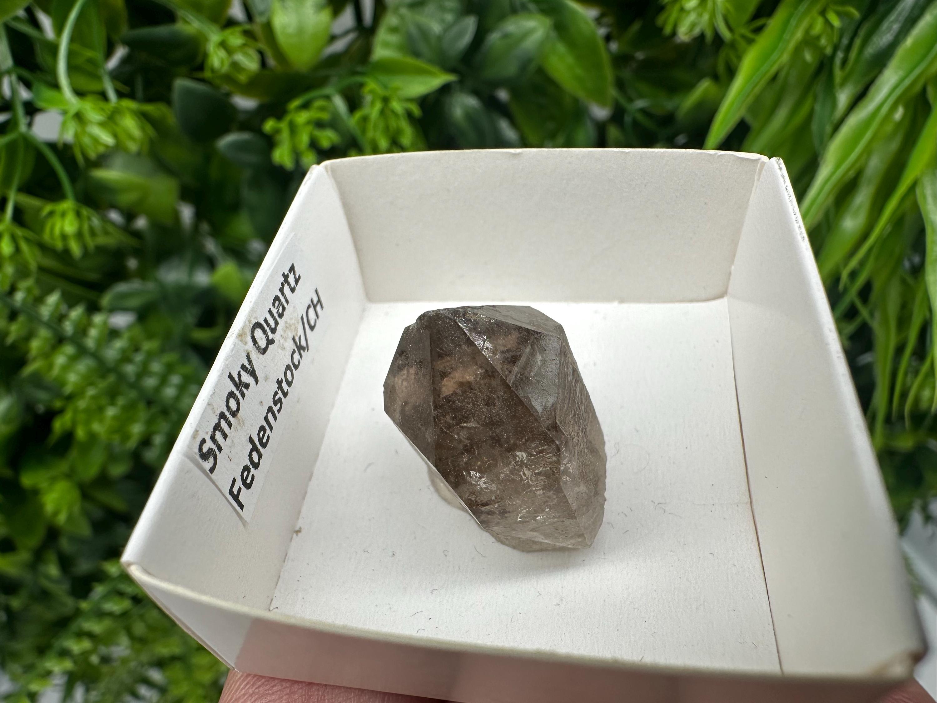 Rare Fedenstock Smoky Quartz, Swiss Mineral Specimen (20/20MM)