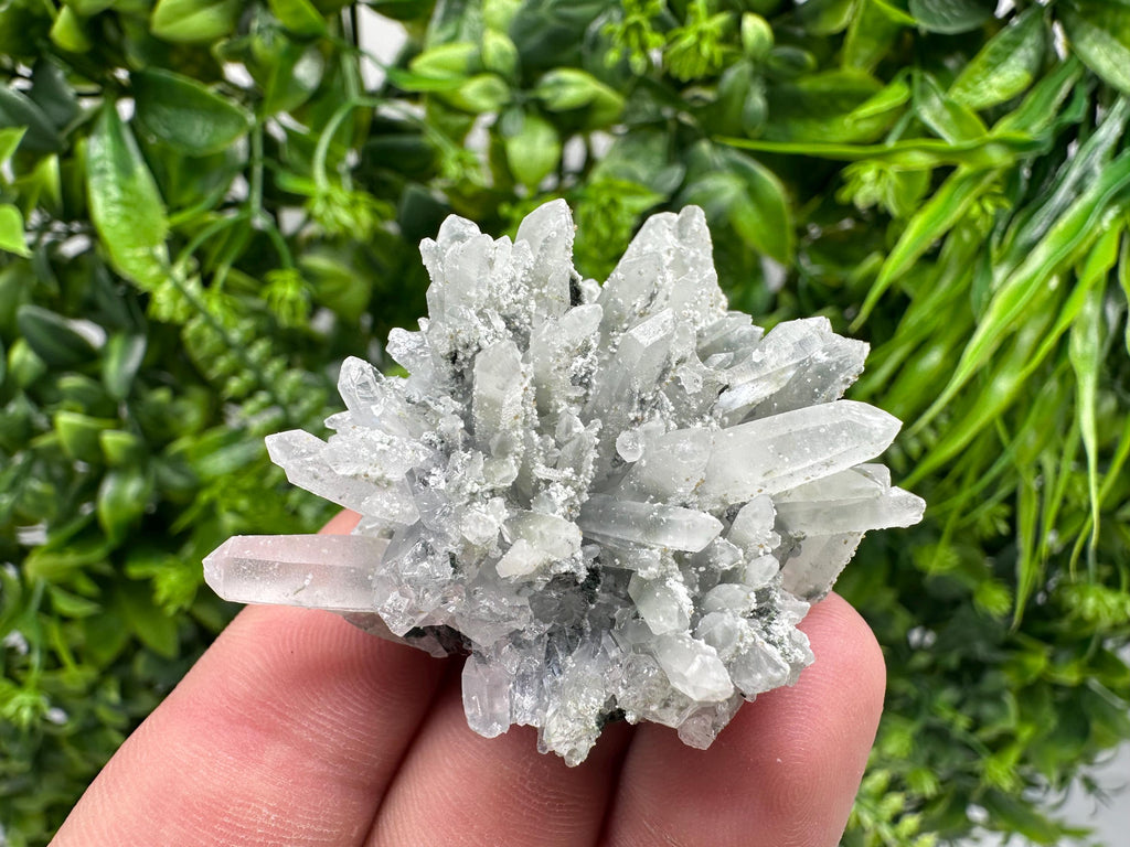 Chlorite Quartz Cluster, Borieva Mine Mineral Specimen