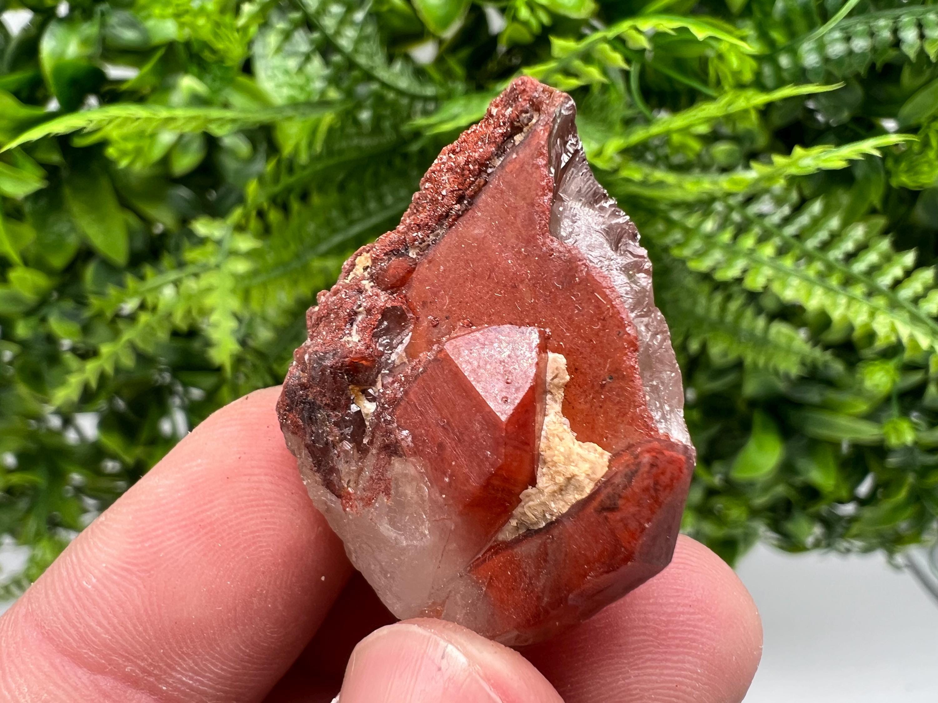 Stunning Red,Hematite Quartz,phantoms Red Quartz from Morocco,natural mineral specimen,collection crystal,collected Quartz,rare red Quartz