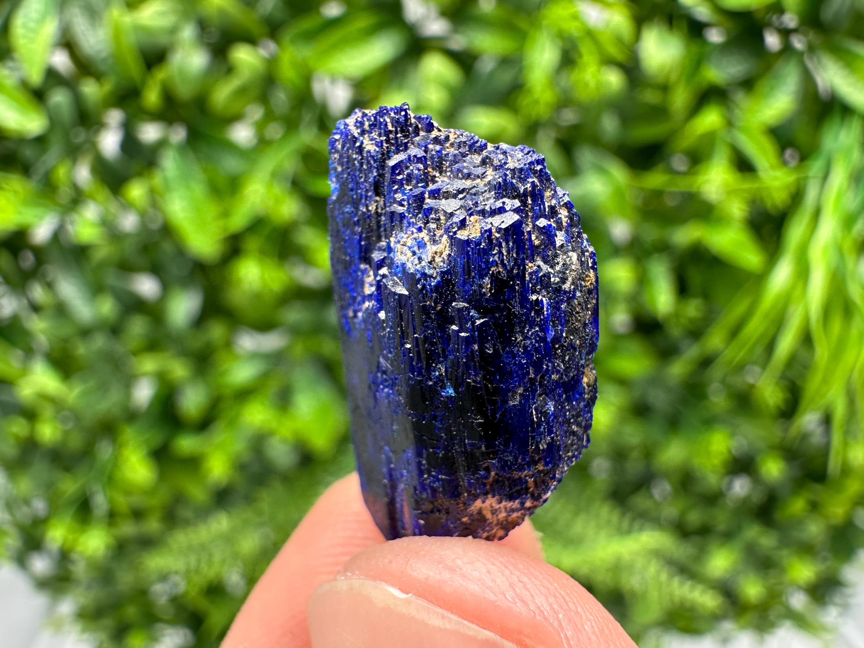 Crystallized Azurite-Kerrouchen,Morocco-Blue Azurite Specimen-High Quality Blue Azurite-Azurite Mineral Specimen, gemmy,lustrous of Azurite