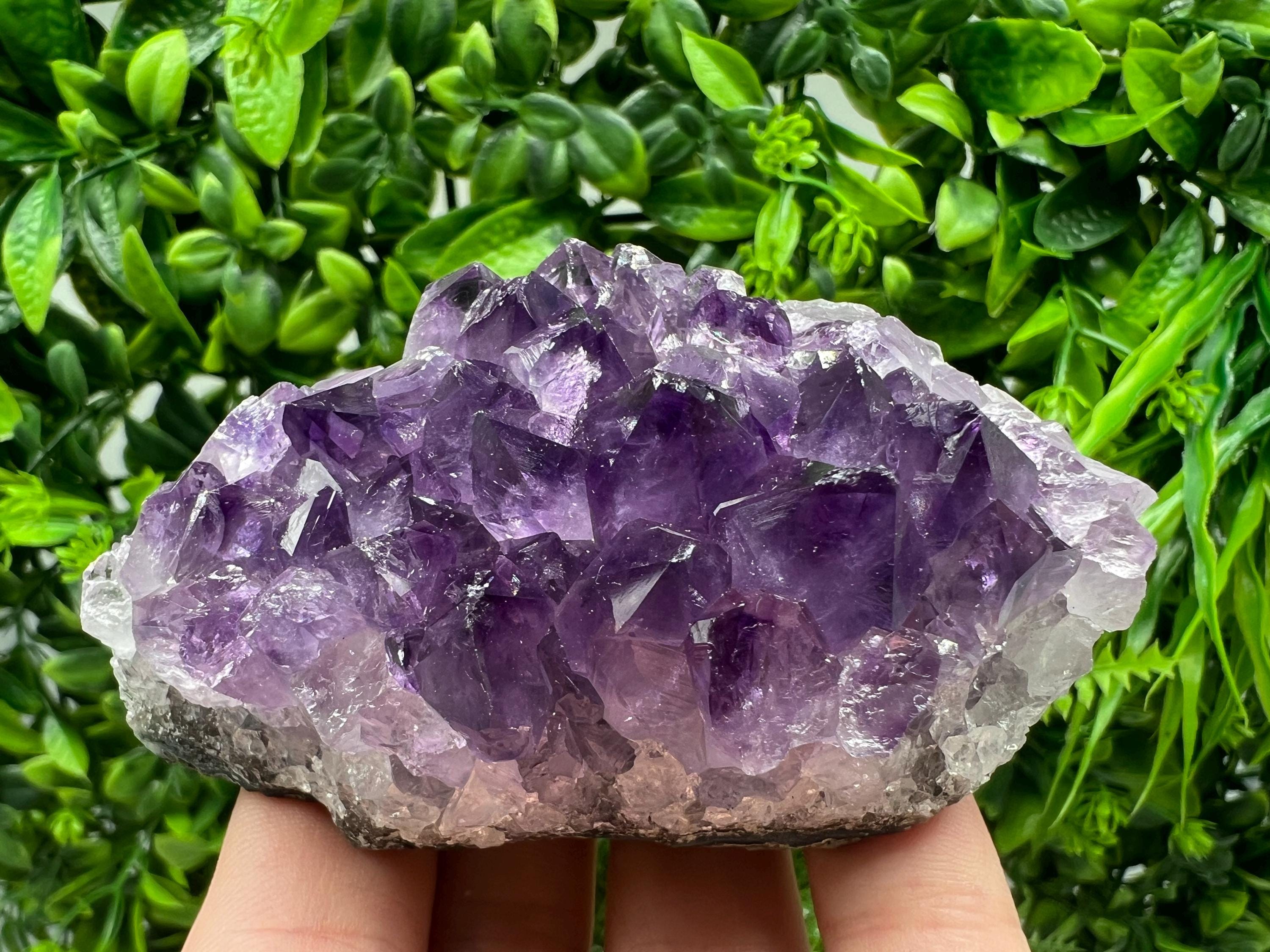 Uruguayan Amethyst Cluster, Purple Quartz Crystal, Home Decor
