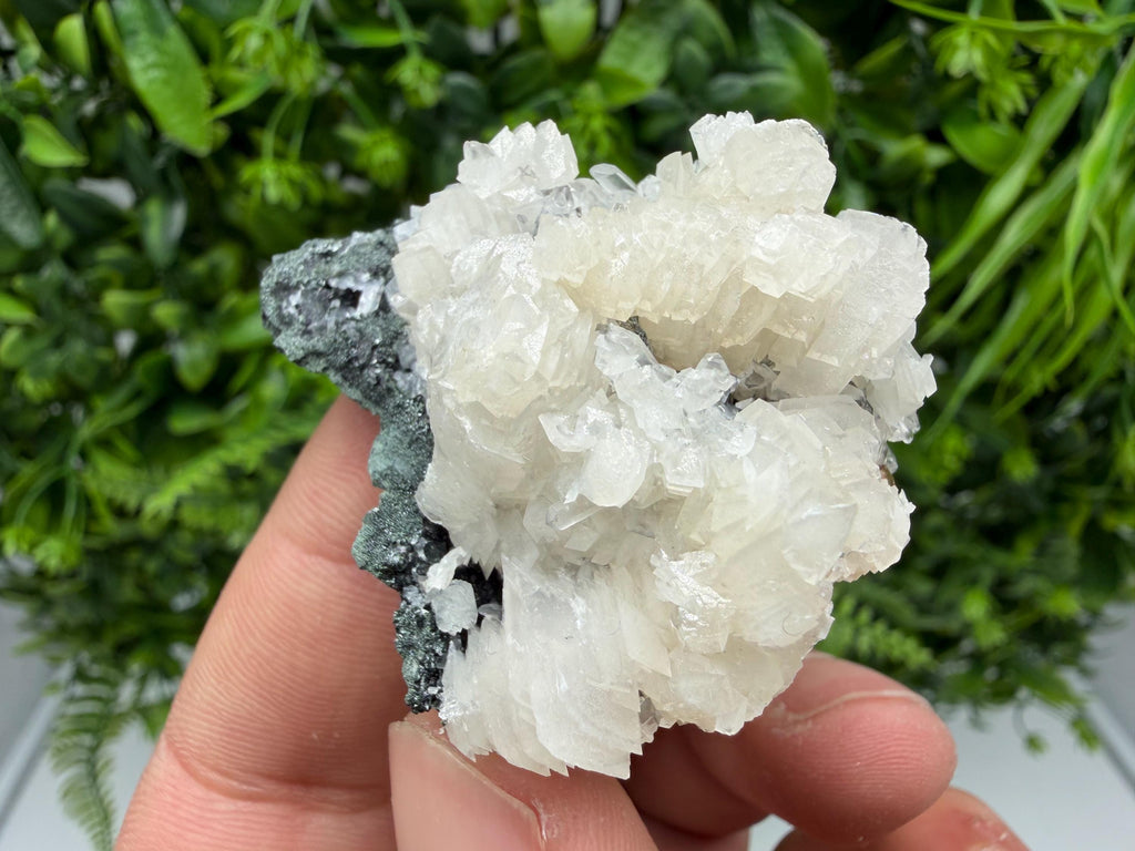 Wonderful Calcite,Quartz on Chlorite matrix,from Borieva mine,Madan,Bulgaria,natural collection mineral specimen,rare crystal,home decor