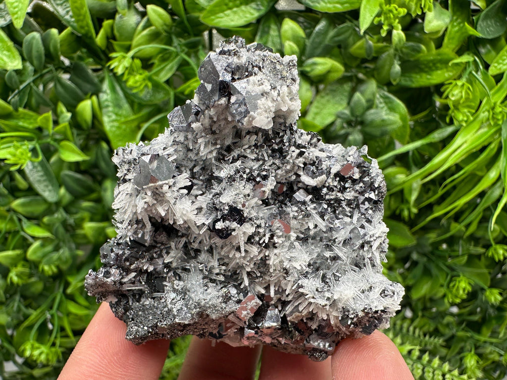 Galena Sphalerite Calcite Pyrite Quartz Mineral Specimen, Borieva Mine Souvenir Crystal Home Decor