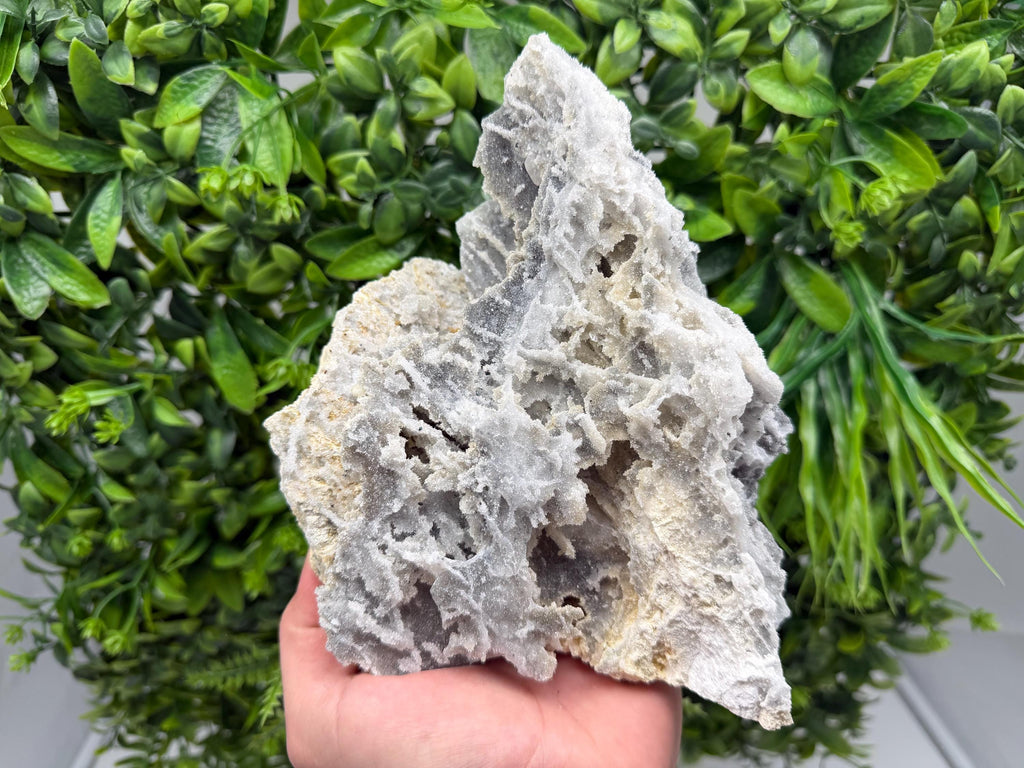 Chalcedony Quartz Cluster with Chlorite - Bulgaria Mineral Specimen