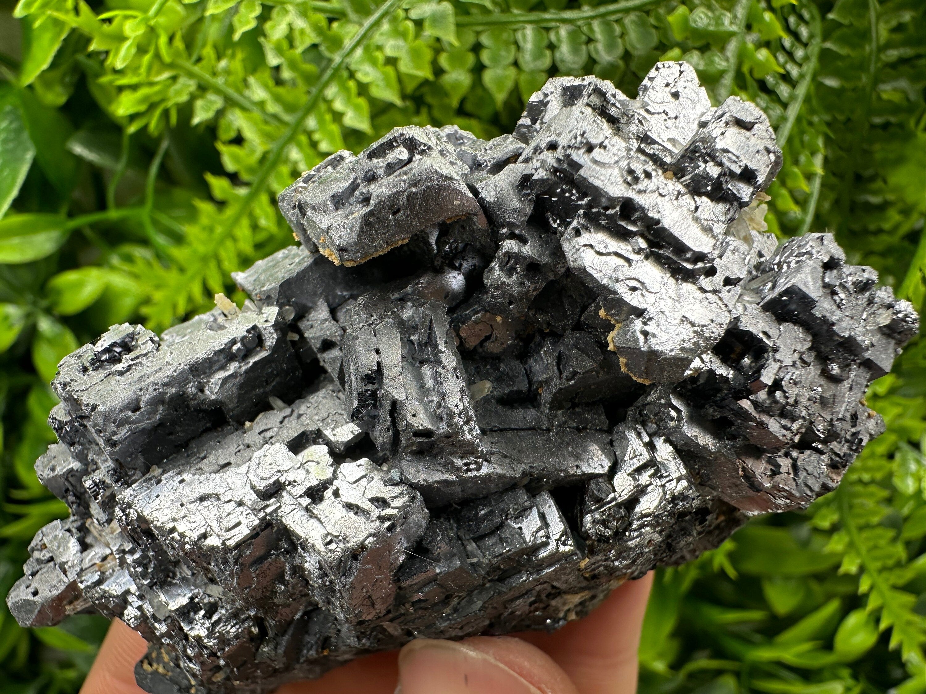 Skeleton Galena Cluster, Rare Morphology Crystal, Bulgaria Mineral Souvenir