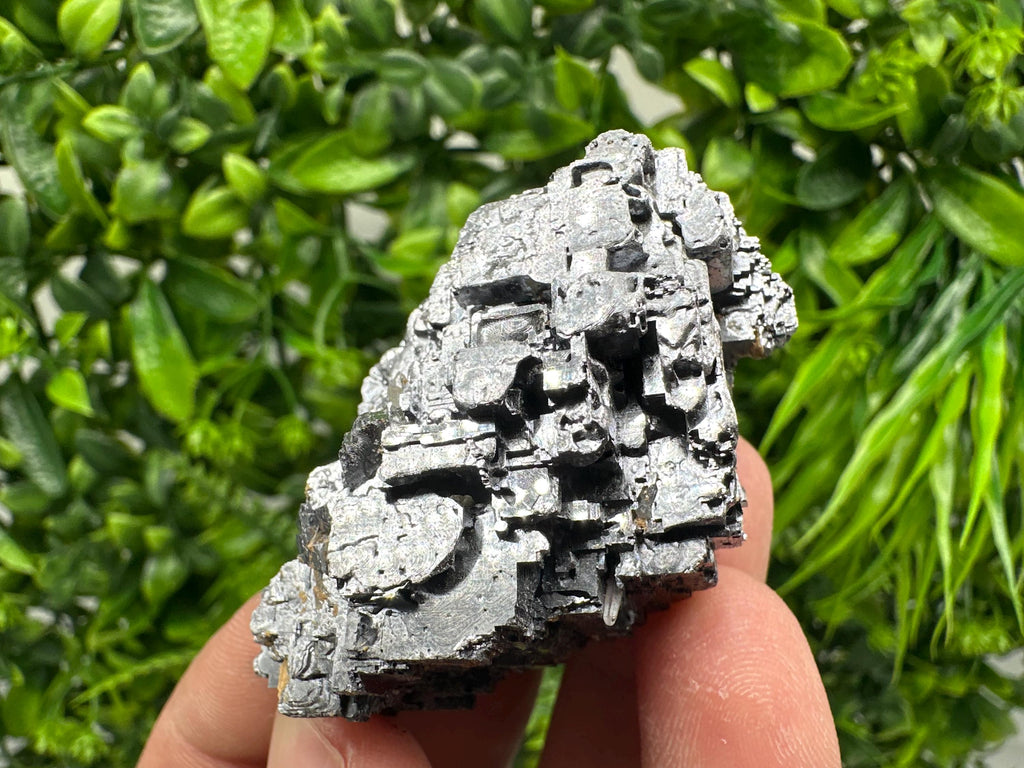 Skeletal Galena with Sphalerite and Calcite - Madan, Bulgaria