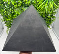 Large Unpolished Shungite Pyramid: EMF Protection, Sacred Stone (25cm)