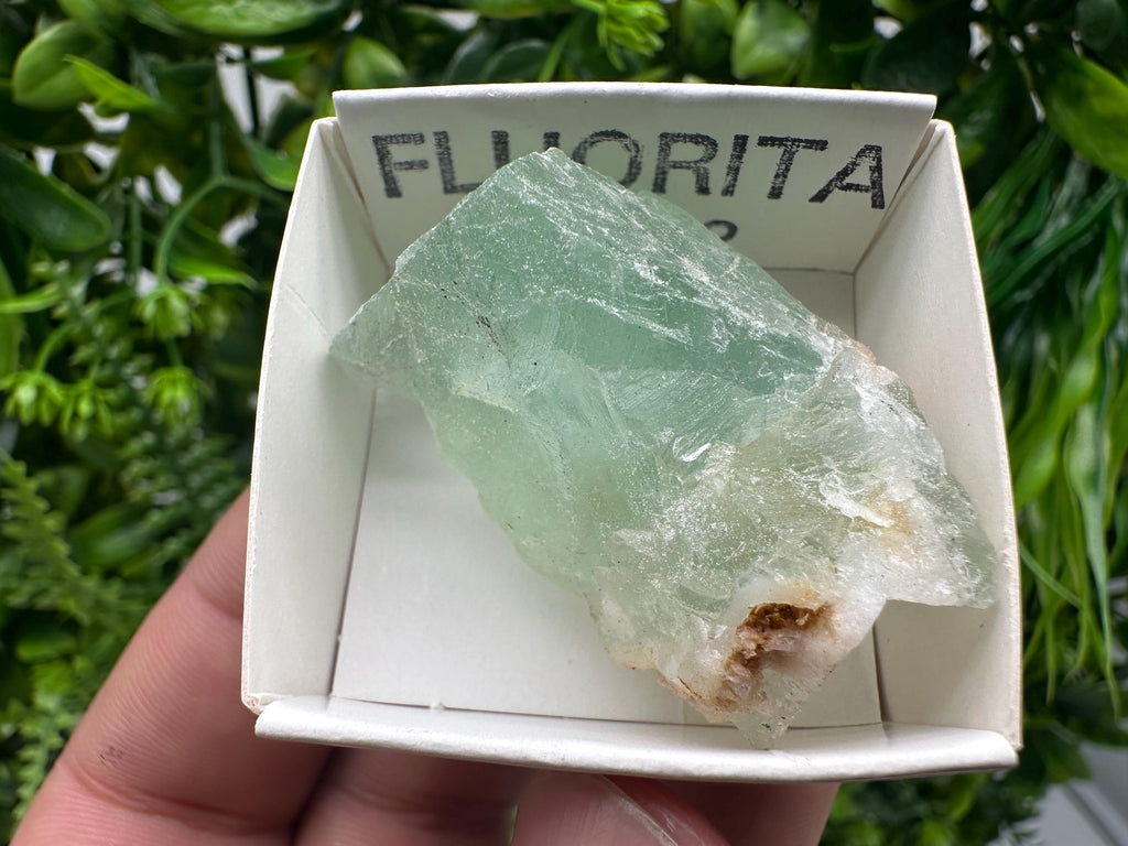 Rare Rainbow Fluorite Cube: Raw Mexican Crystal, Meditation Stone