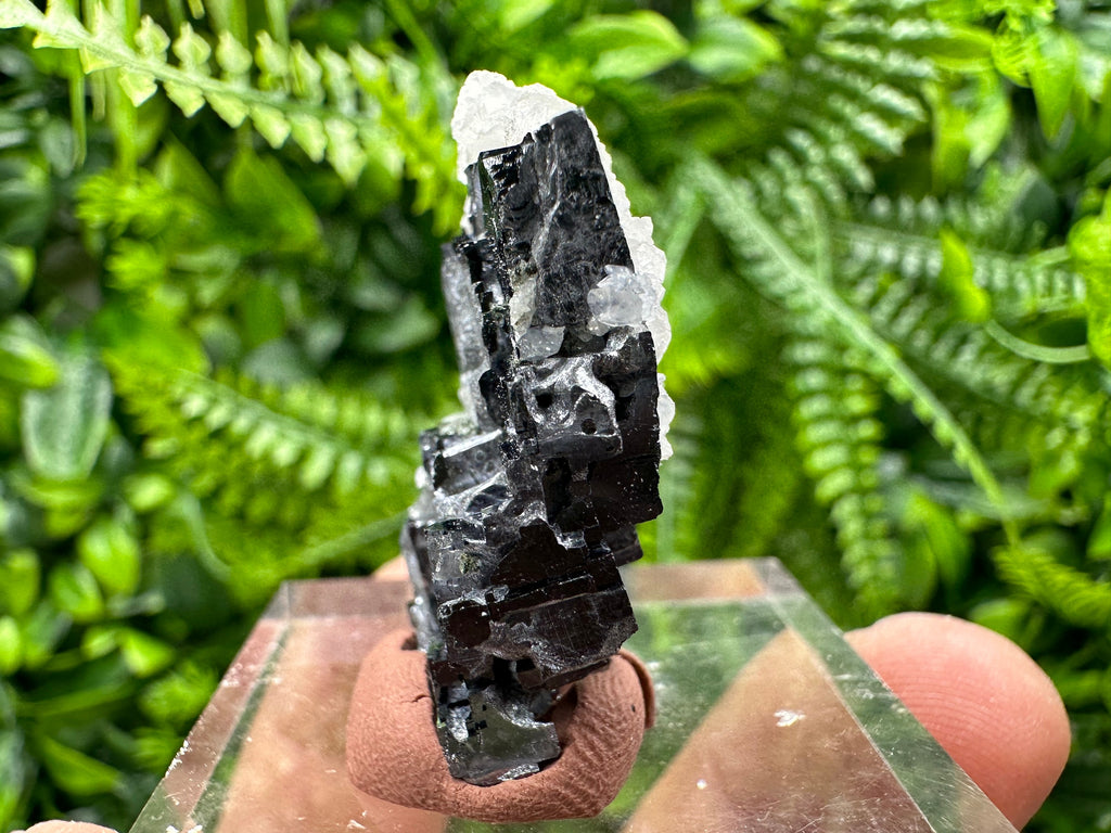 Skeletal Galena, Pyrite, and Calcite Mineral Specimen