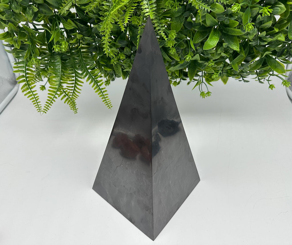 Large Shungite EMF Neutralizer Tower: 5G Protection Crystal Decor (30cm, 5500g