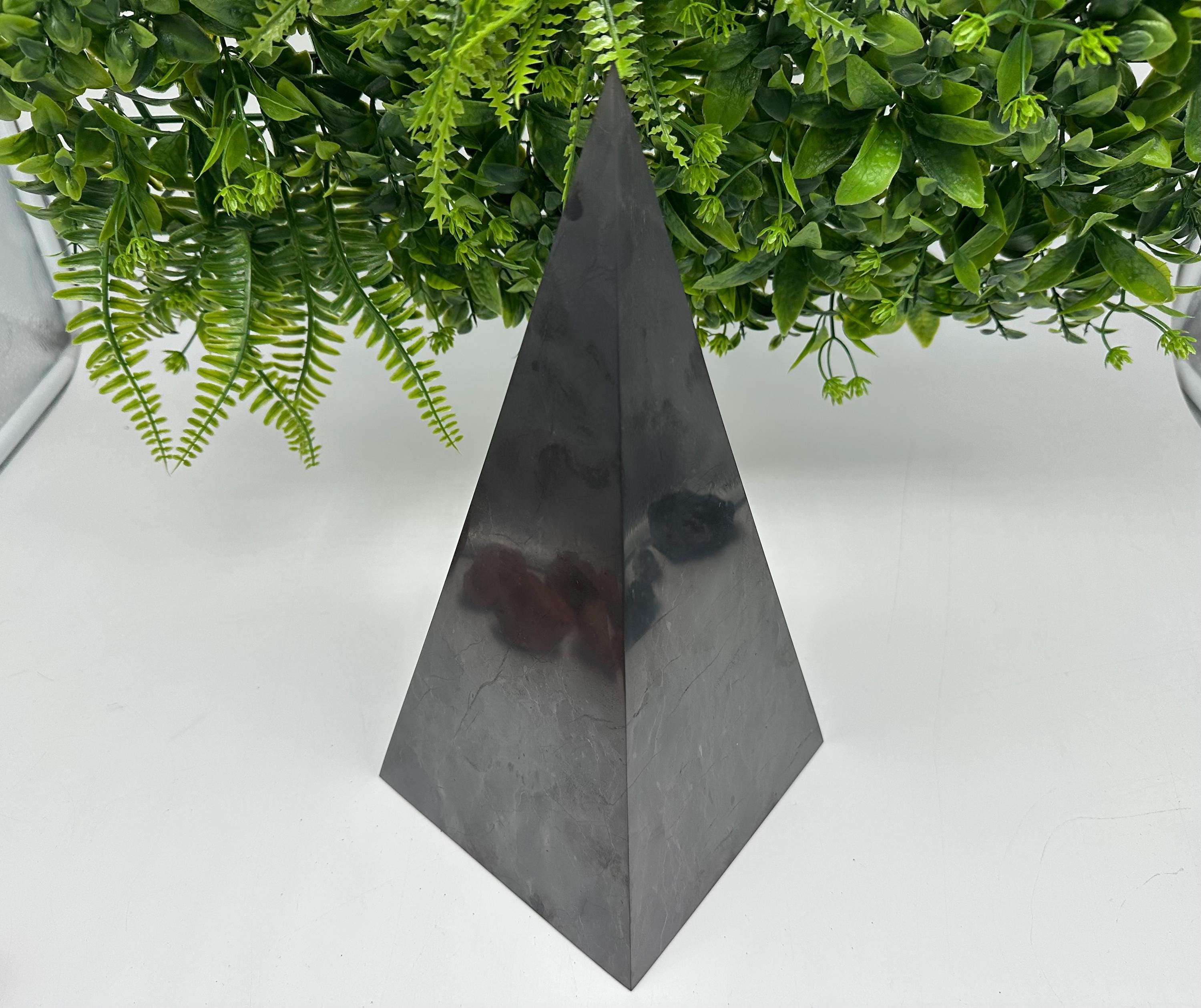 Large Shungite EMF Neutralizer Tower: 5G Protection Crystal Decor (30cm, 5500g