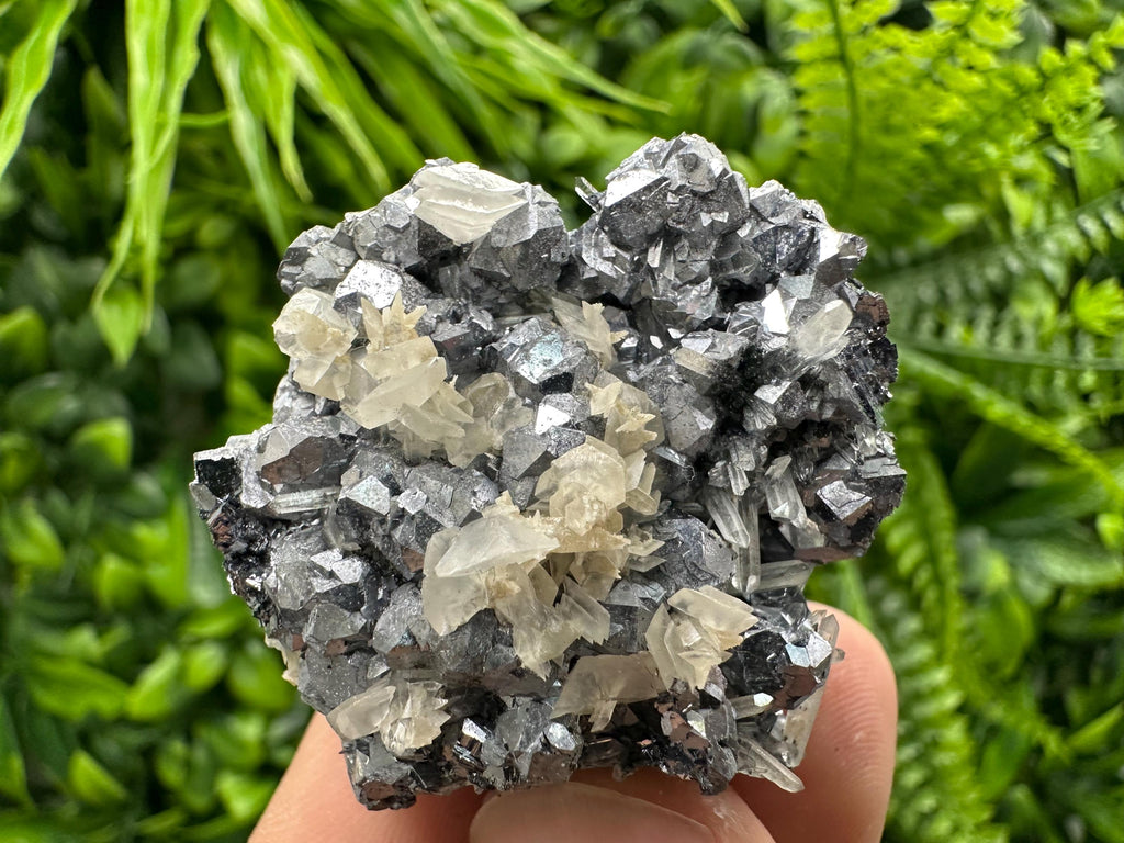 Galena Quartz Calcite Cluster, Bulgaria Mineral Specimen
