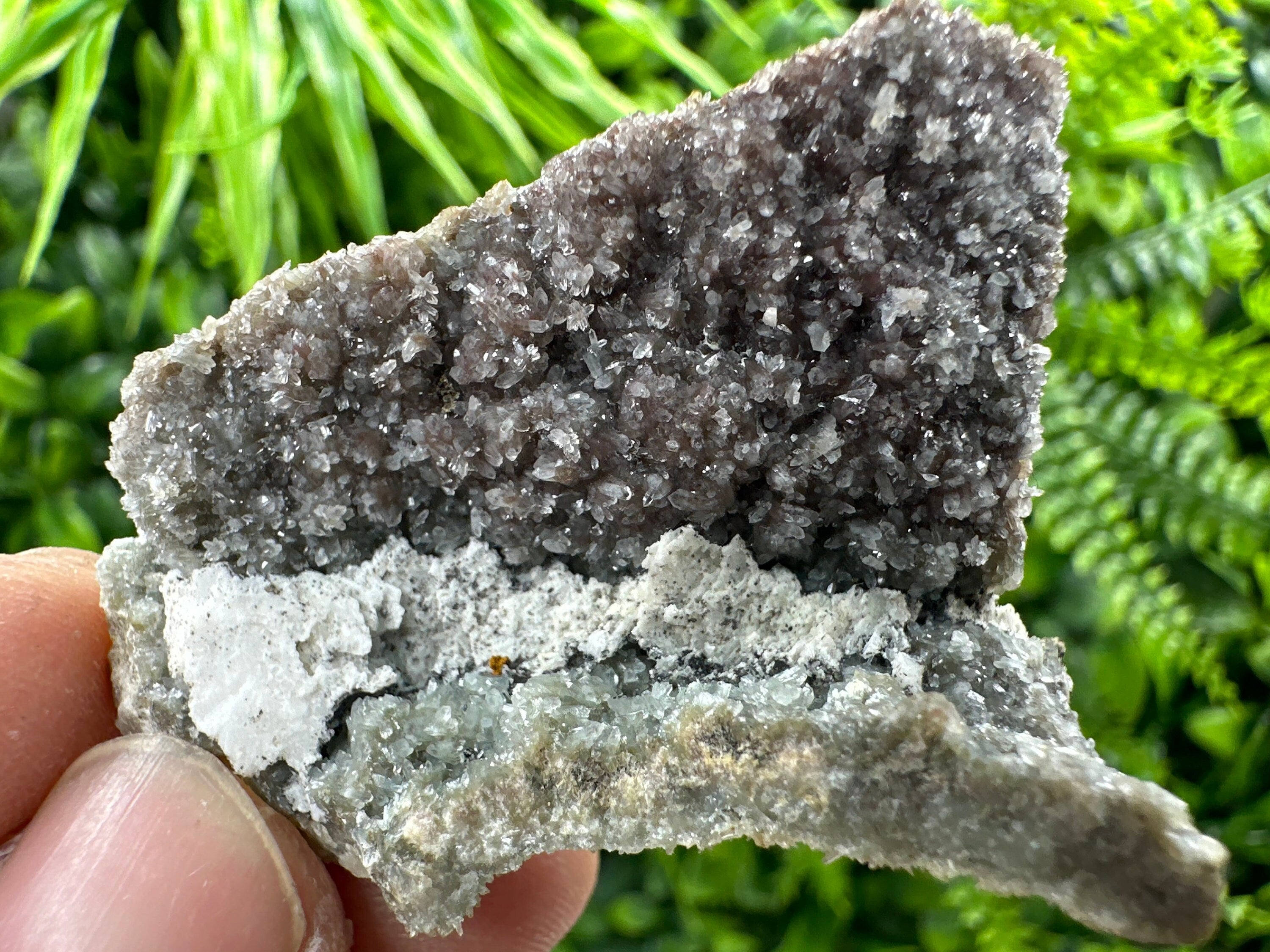Quartz with Hematite and Chlorite Inclusions, Natural Mineral Specimen