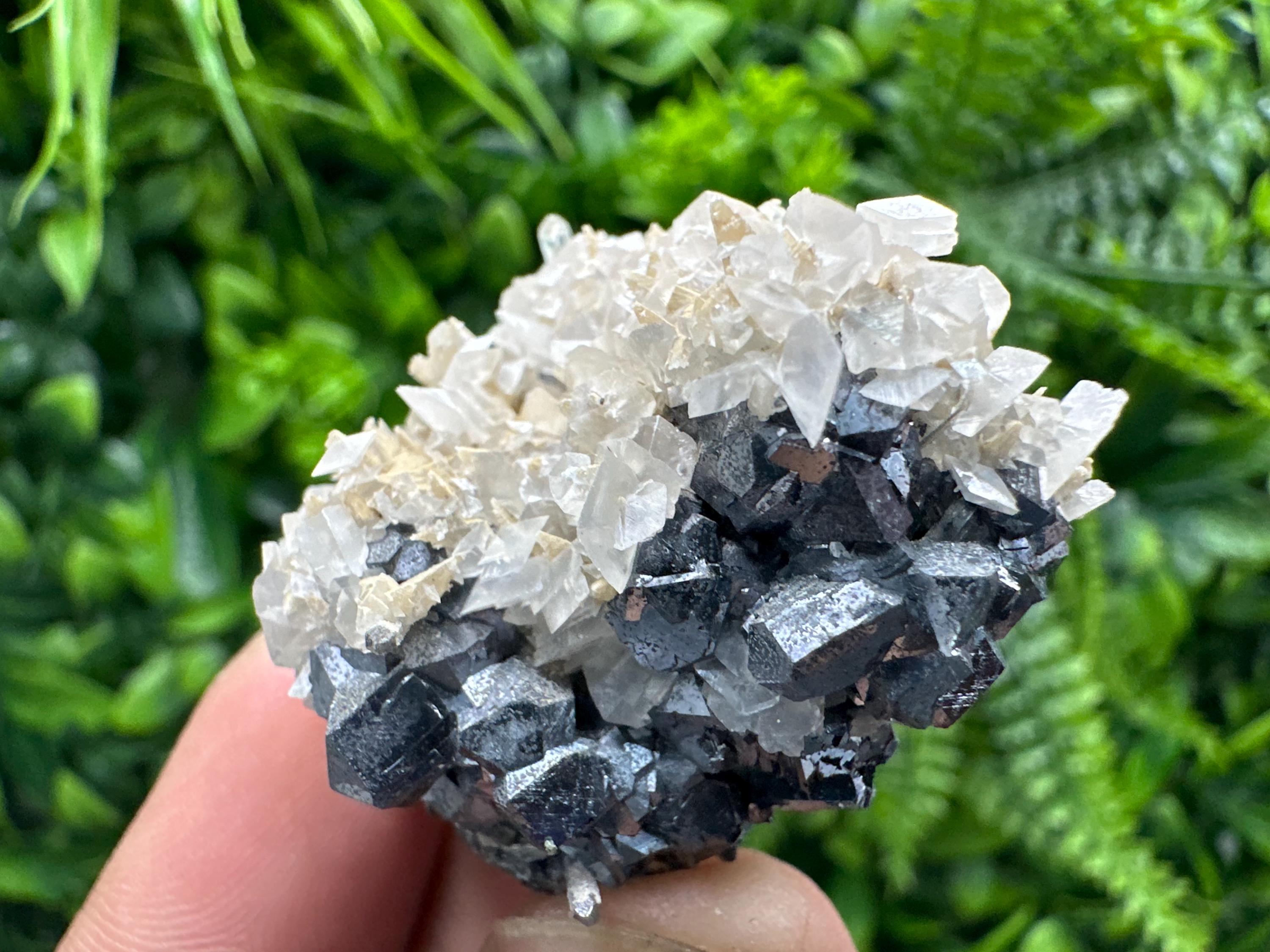 Galena Spinel with Quartz and Calcite, Borieva Mine Mineral Specimen