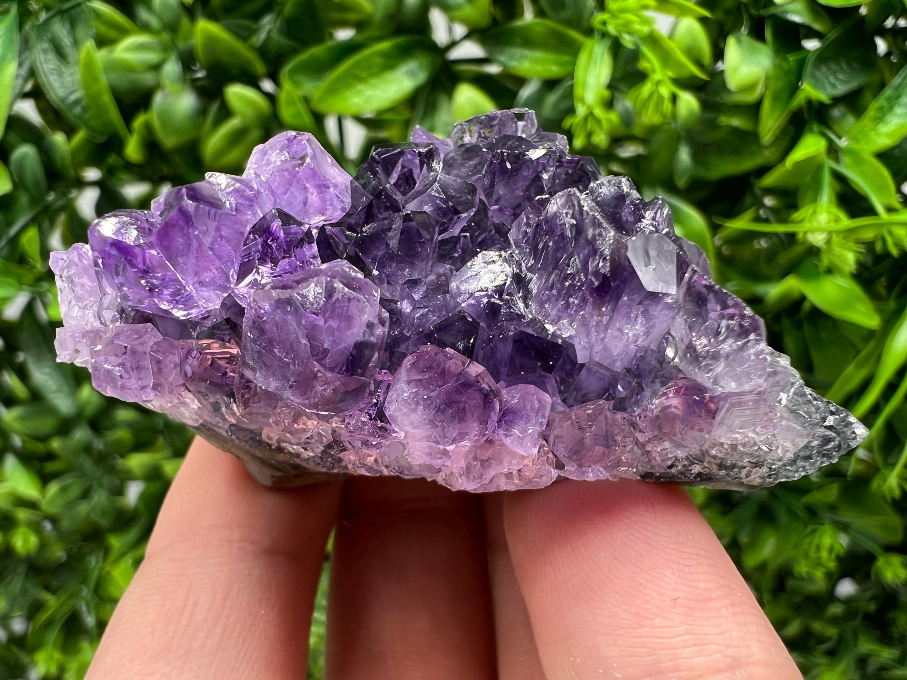 Uruguay Amethyst Crystal: Purple Quartz Phantom - Home Decor