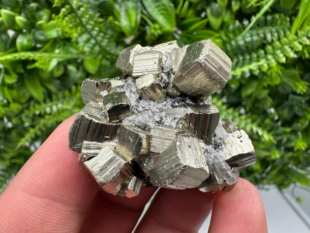 Wonderful Rainbow Pyrite whit Calcite,natural minerals souvenir Crystal,collection stone,rare minerals,home decor,Borieva Bulgaria
