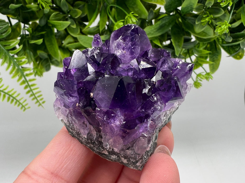 Uruguay Amethyst Crystal: Purple Quartz Home Decor, Energy Stone
