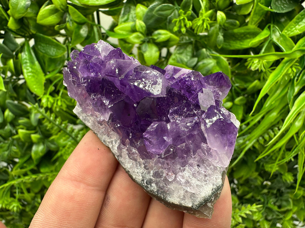 Uruguay Amethyst Cluster: Natural Purple Quartz Crystal, Home Decor