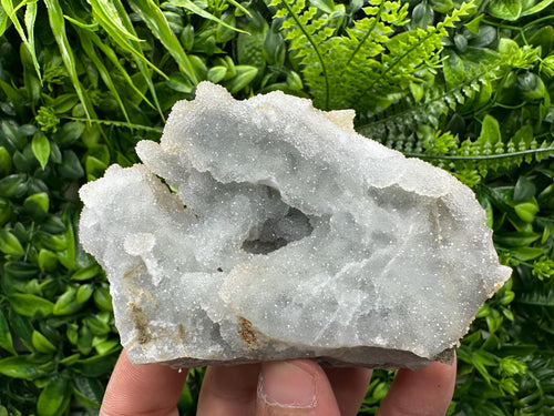 Chlorite Chalcedony Quartz Cluster, Natural Crystal Mineral Specimen