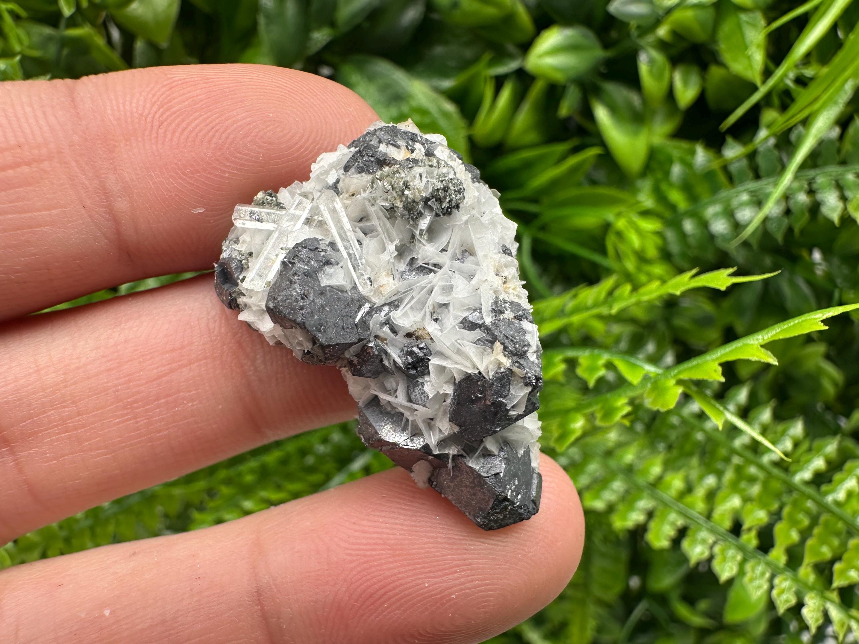 Galena Spinel with Quartz and Calcite, Borieva Mine Mineral Specimen