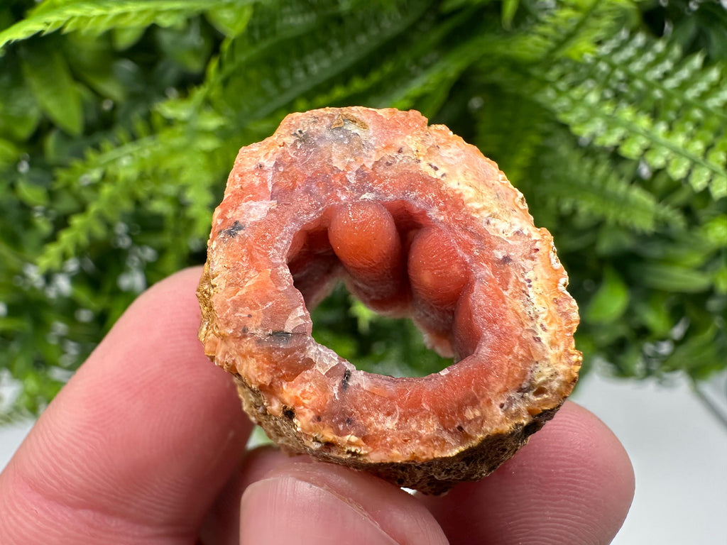 Red Chalcedony Crystal, Moroccan Mineral Specimen, Souvenir Gift