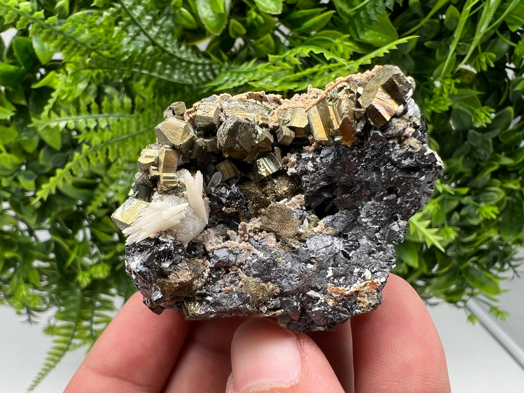 Rainbow Pyrite Siderite Mineral Specimen: Madan Bulgaria Home Decor Stone