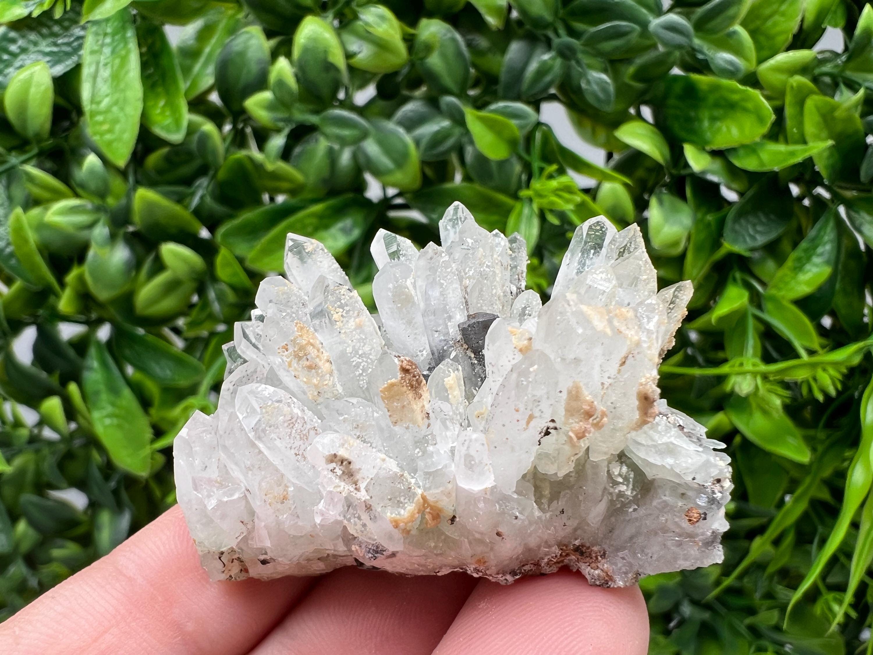 Transparent Quartz,Chlorite,Chalcopyrite Matrix,From Borieva mine,Madan,Bulgaria,Quartz,Quartz crystal,mineral specimen,collection quartz