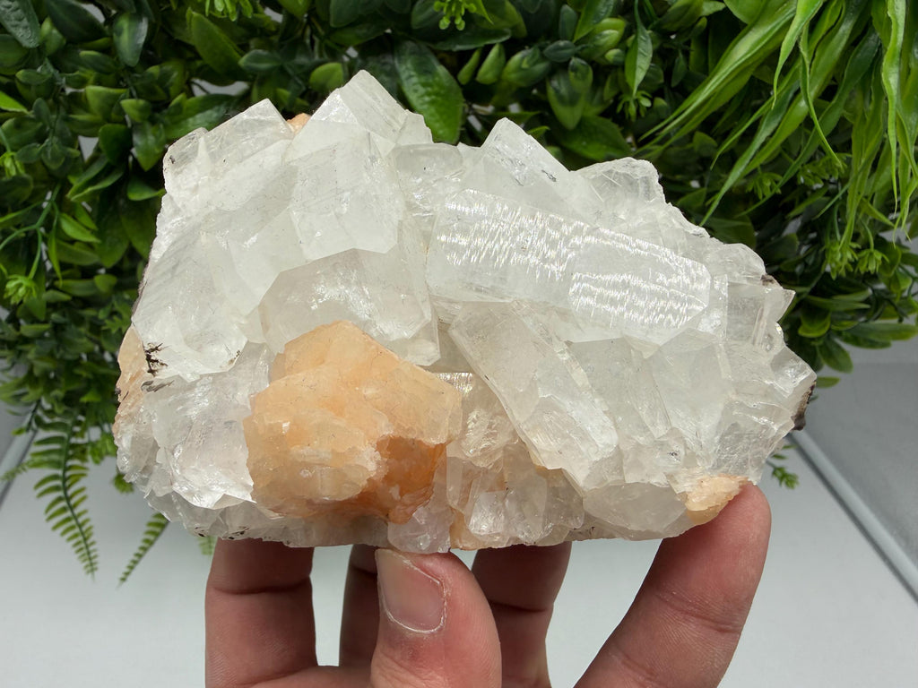 Apophyllite Stilbite Chalcedony Specimen: India Minerals, Crystal Stone