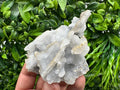 Blue Chalcedony Quartz with Chlorite Inclusions: Krushev Dol Mine Crystal