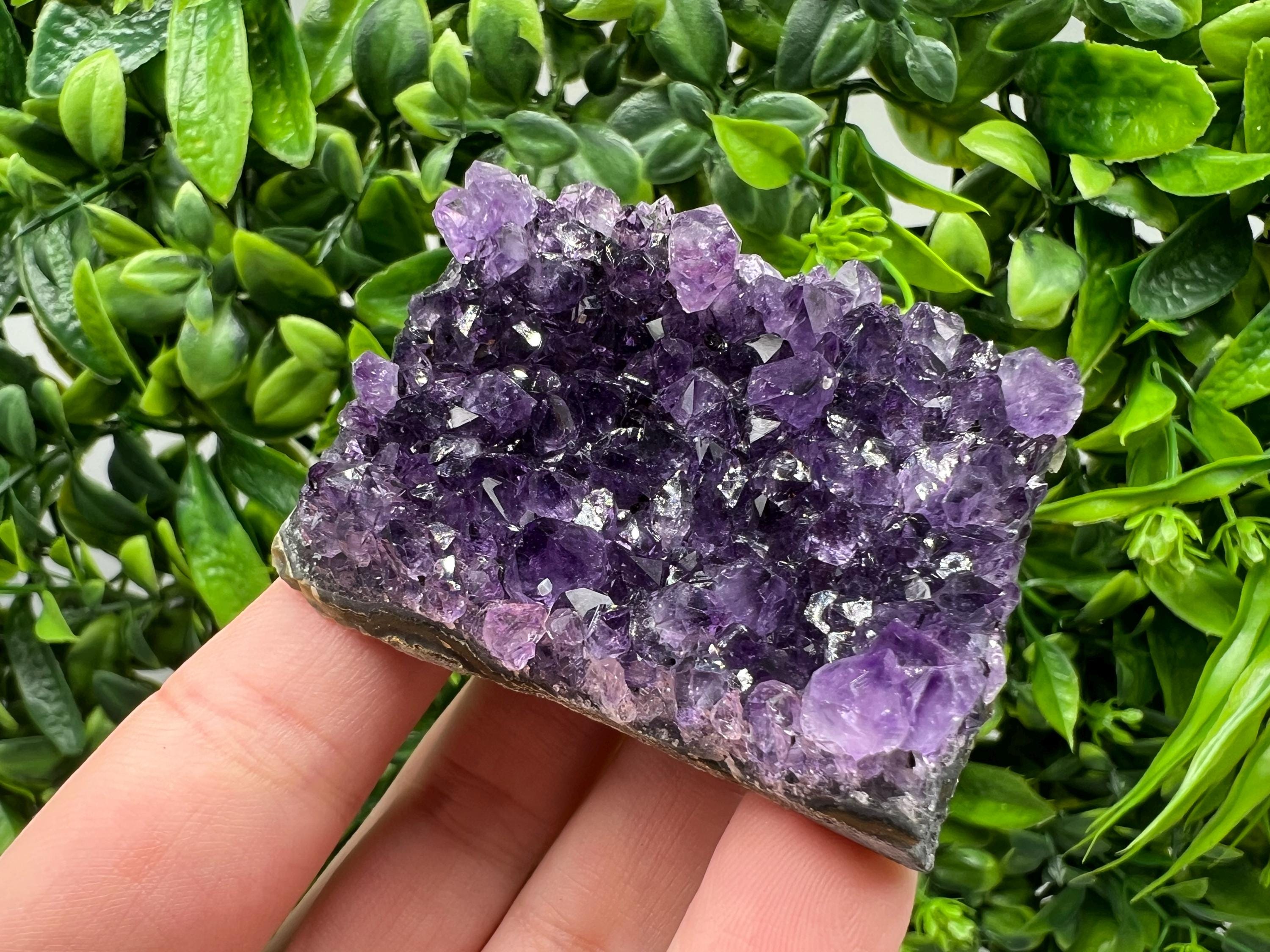 Uruguay Amethyst Crystal: Purple Quartz Home Decor, Energy Stone
