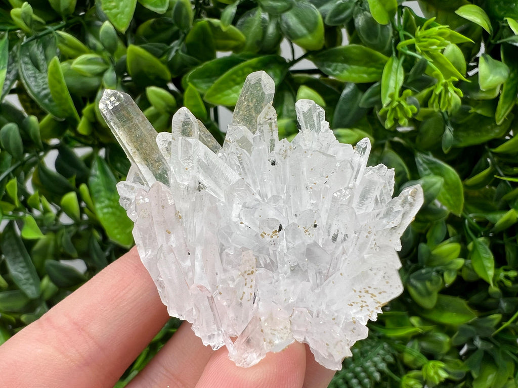 Lovely specimen Green Quartz inclusions Chlorite and Sphalerite/ Natural minerals/ Souvenir crystal gift minerals famous 9th September/Madan