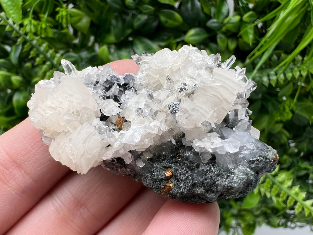 Stunning Calcite on Quartz from Borieva mine,Madan,Bulgaria,natural,collection mineral specimen,home decor stone,Rare minerals,gift,quartz